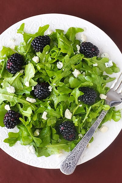 Blackberry Arugula Salad With Citrus Vinaigrette | Gimme Some Oven