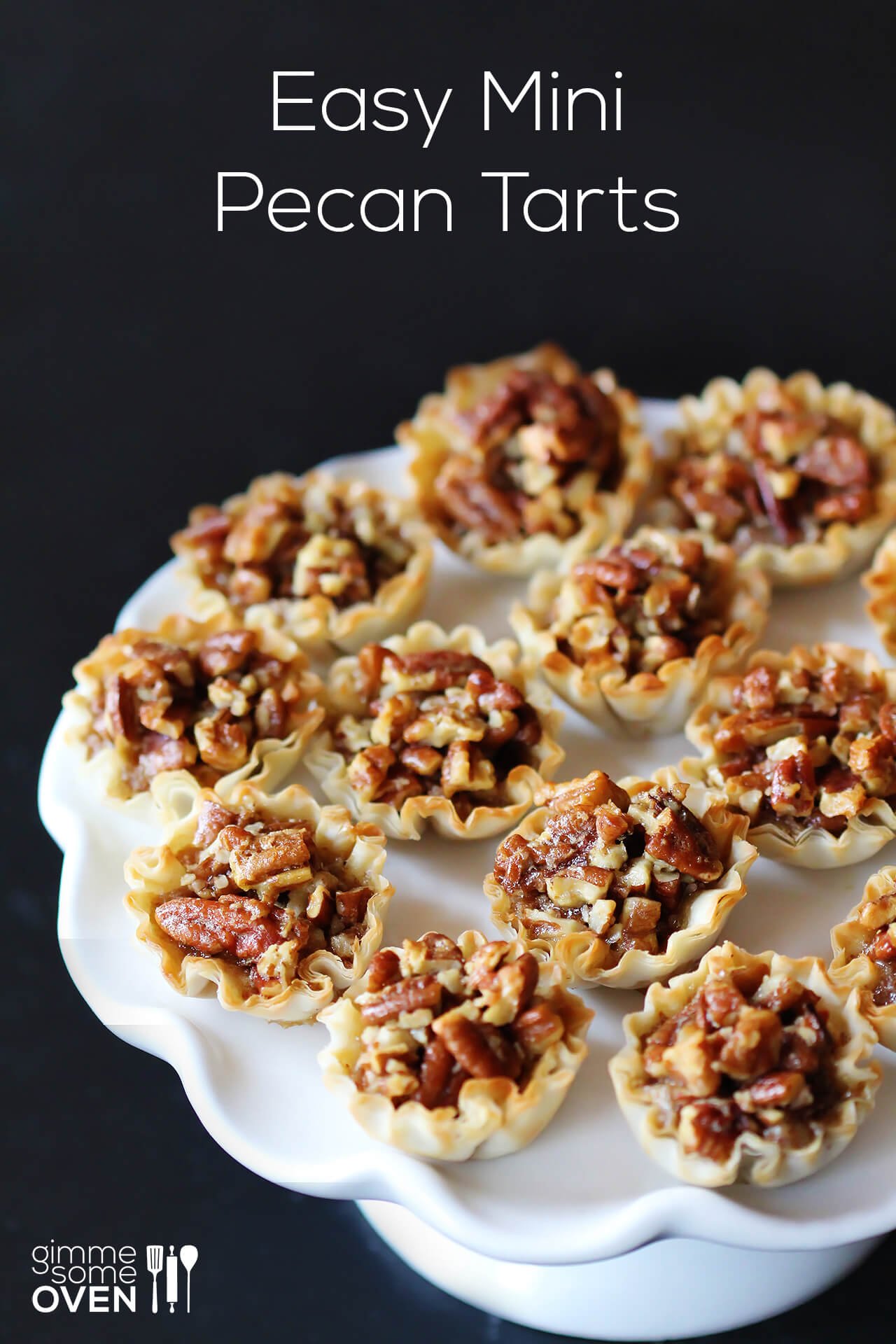 What is a recipe for miniature pecan tarts?