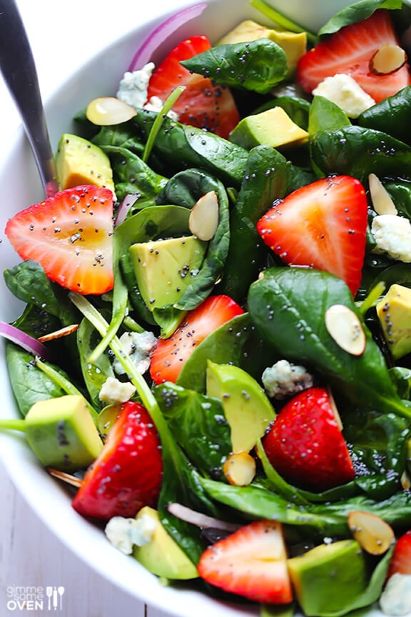 Strawberry and Avocado Salad with Poppyseed Dressing