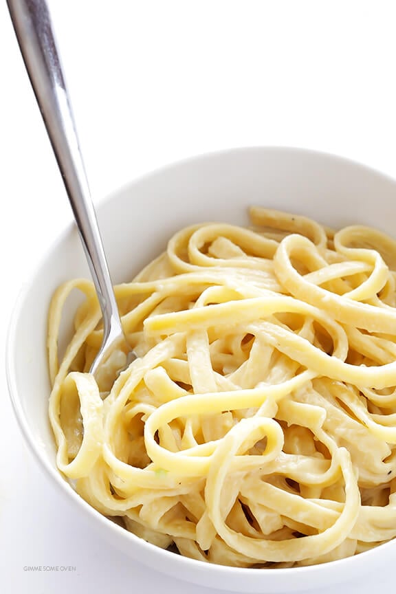 Skinny Fettuccine Alfredo Recipe Gimme Some Oven