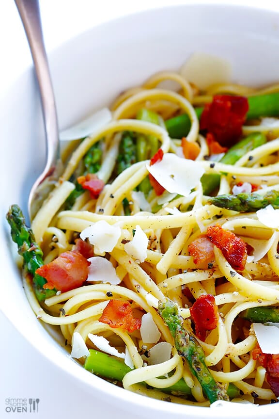 5-Ingredient Asparagus Bacon Pasta 5