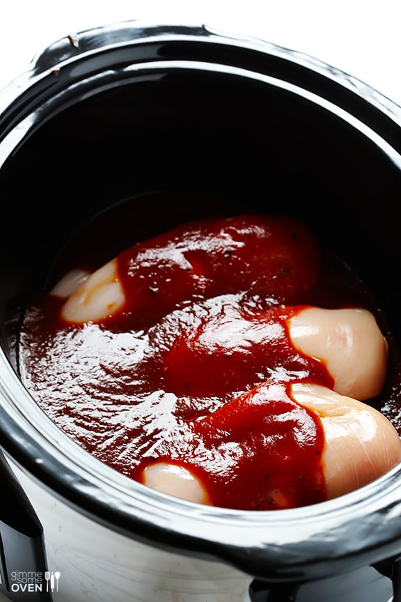 2 Ingredient Slow Cooker Bbq Chicken Gimme Some Oven,Smoked Sausage Recipes With Pasta