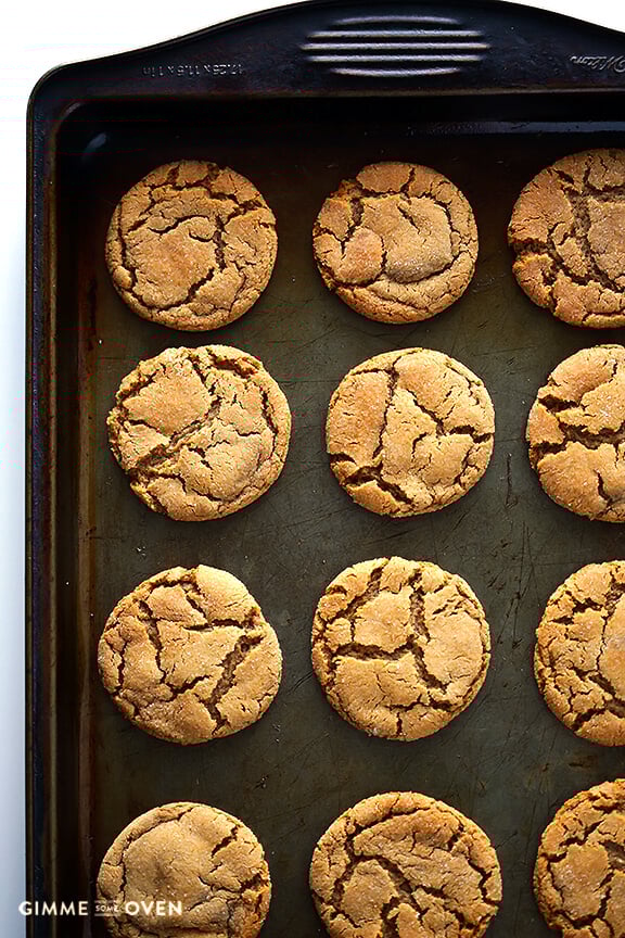 Chewy Ginger Molasses Cookies - Gimme Some Oven