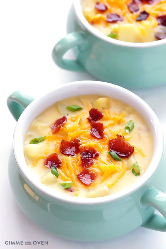 What is a quick recipe for potato soup?