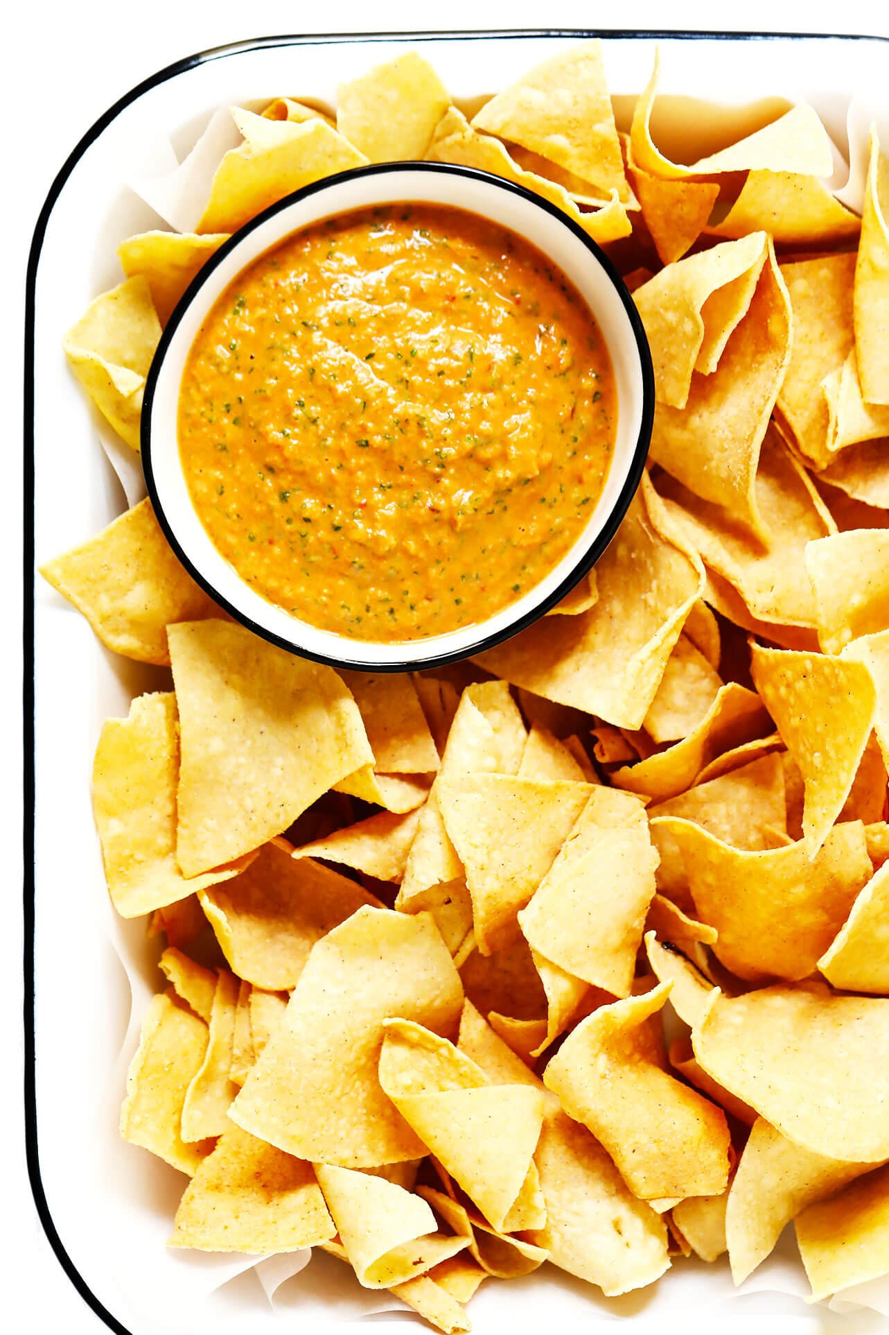 Peanut Chipotle Salsa Recipe with Tortilla Chips