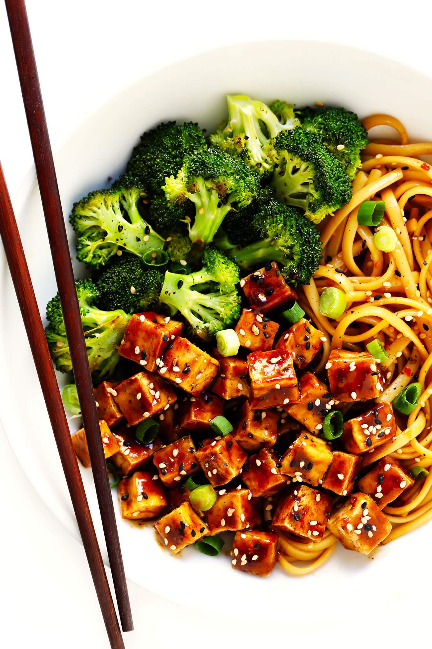 Five Spice Tofu with Sesame Noodles