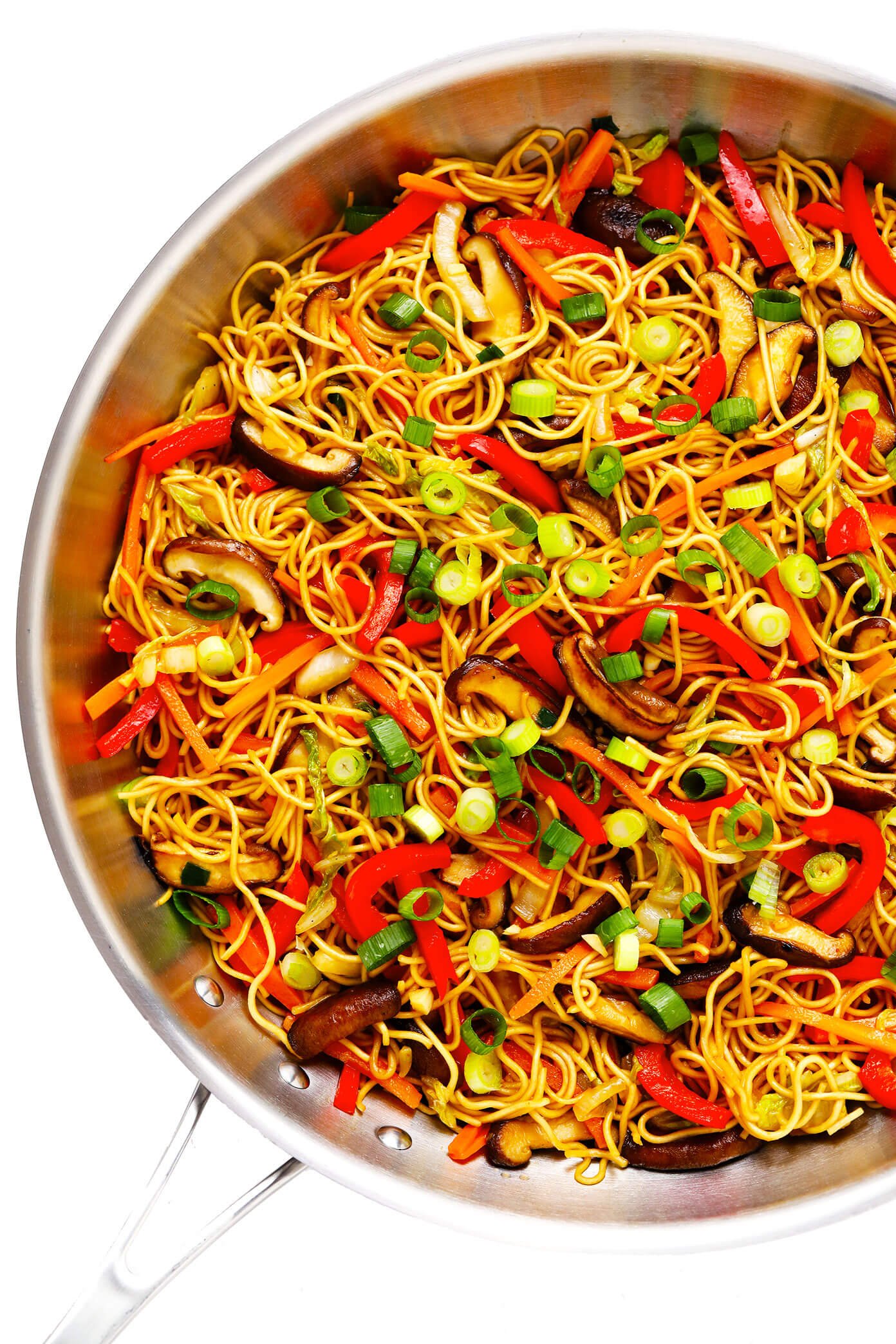 Chow Mein Noodles In Saute Pan