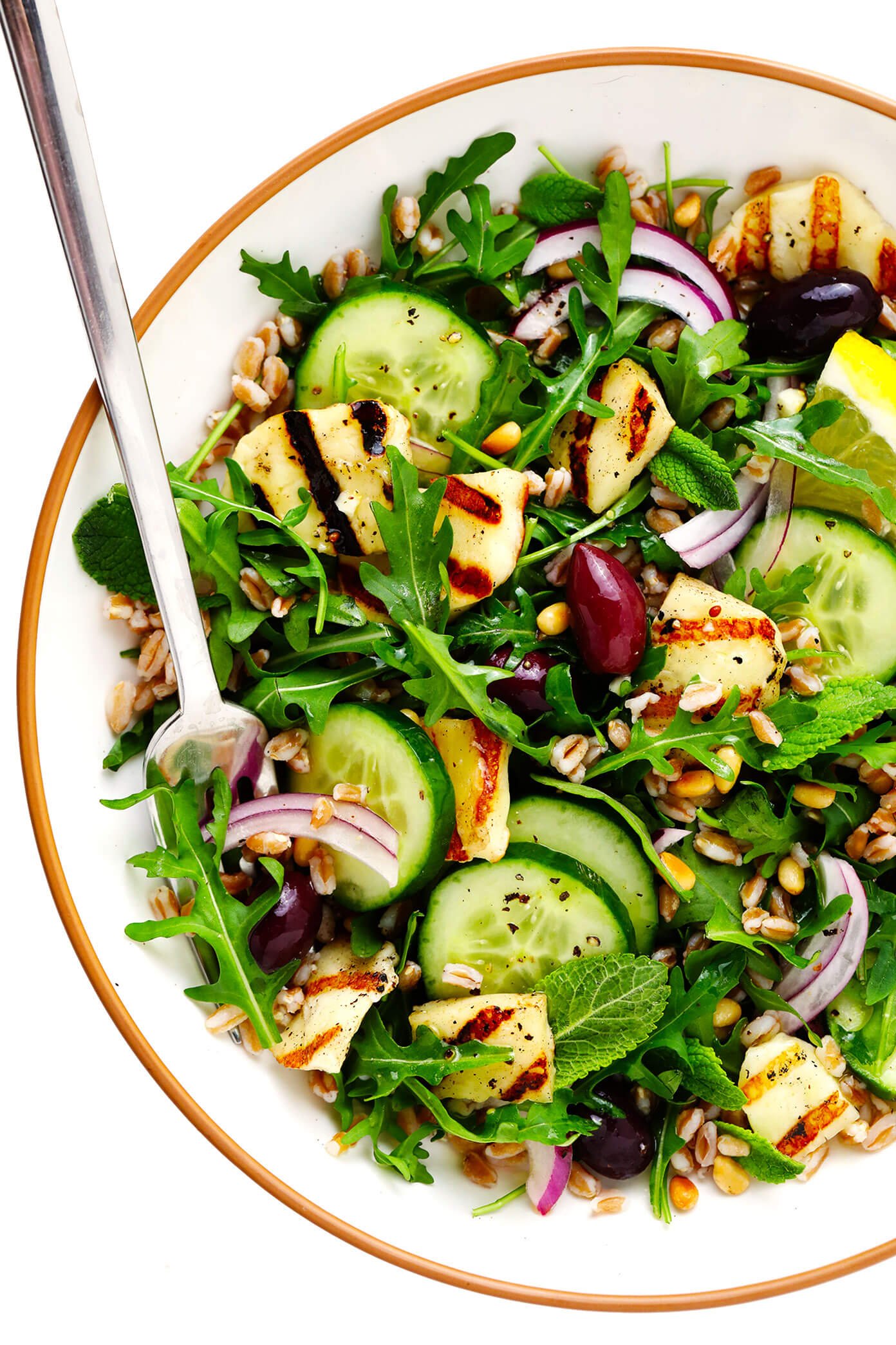 Grilled Halloumi Salad