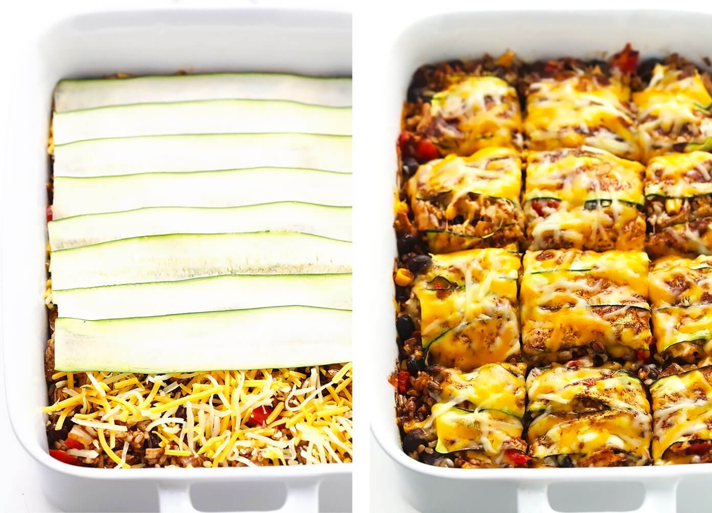 How To Make Enchilada Casserole -- Step By Step Layers