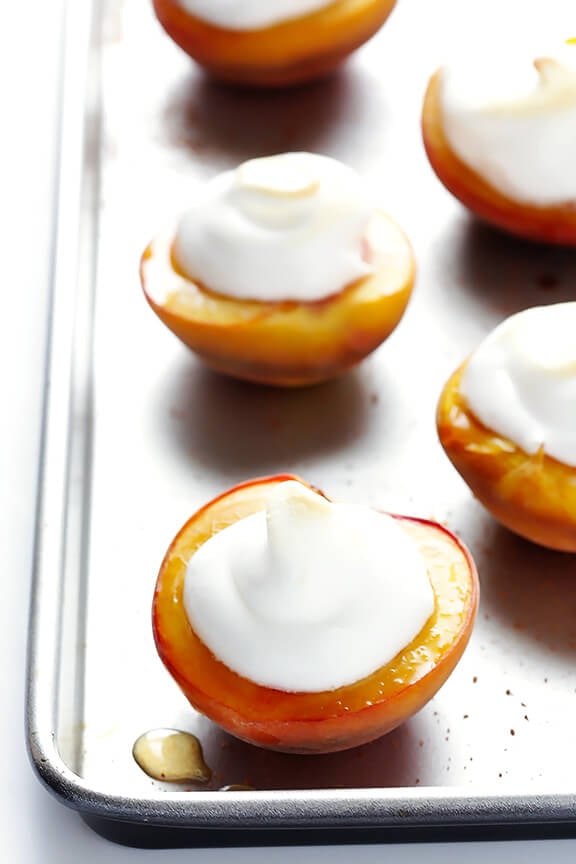 Peaches and Meringue | gimmesomeoven.com