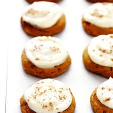 Pumpkin Cookies with Cream Cheese Frosting-image