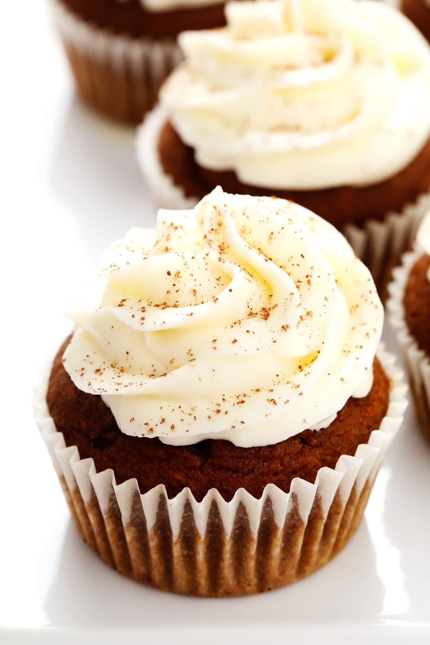 Pumpkin Cupcakes with Cream Cheese Frosting