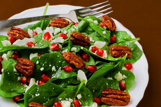 Pomegranate Salad With Honey-Cider Vinaigrette | gimmesomeoven.com