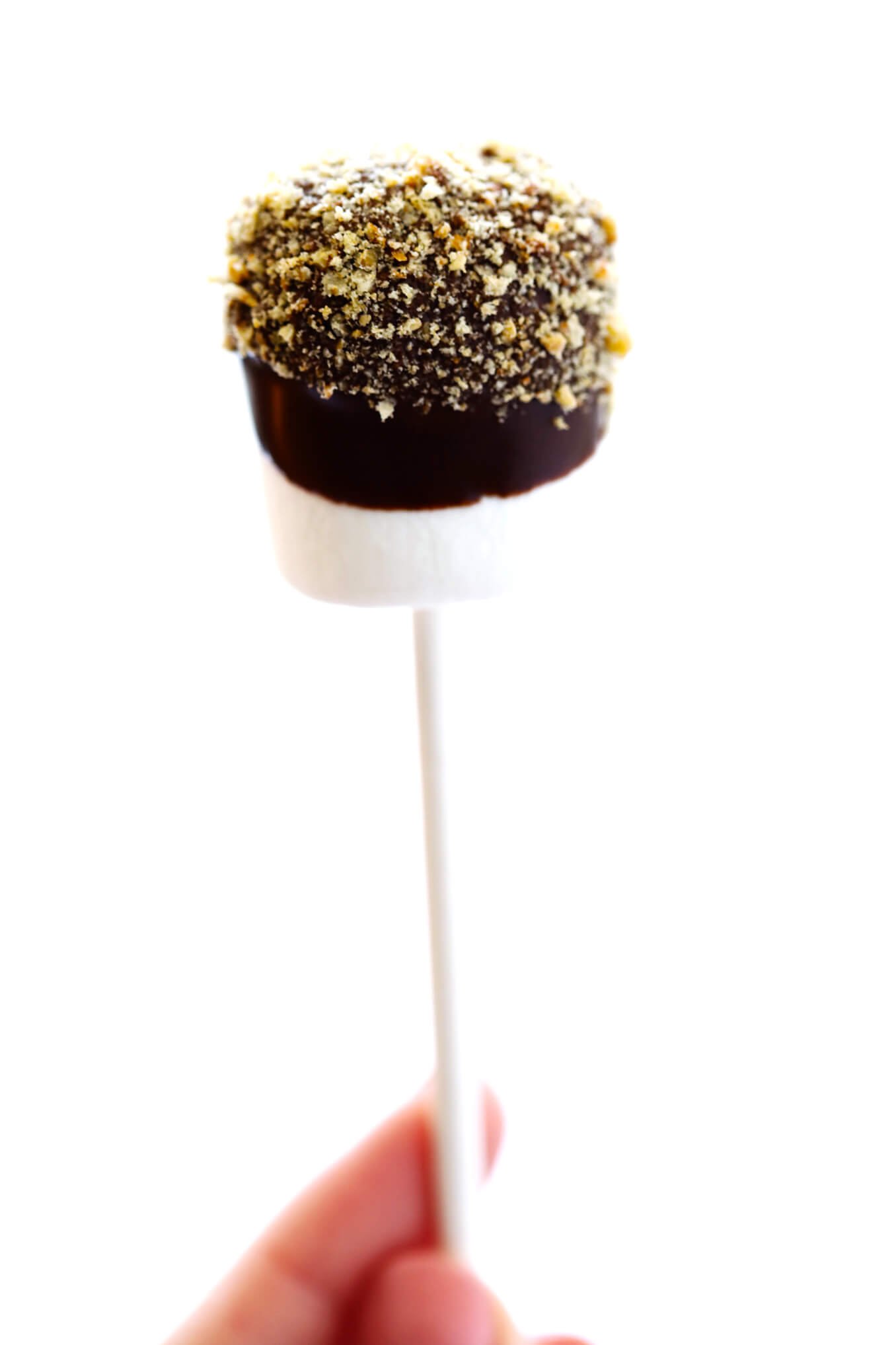 All you need are 3 easy ingredients to make these quick and delicious S'Mores Pops. No campfire necessary. ;) | gimmesomeoven.com