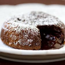 Mexican “Hot” Chocolate Molten Lava Cakes
