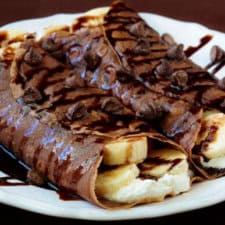 Chocolate Banana Crepes