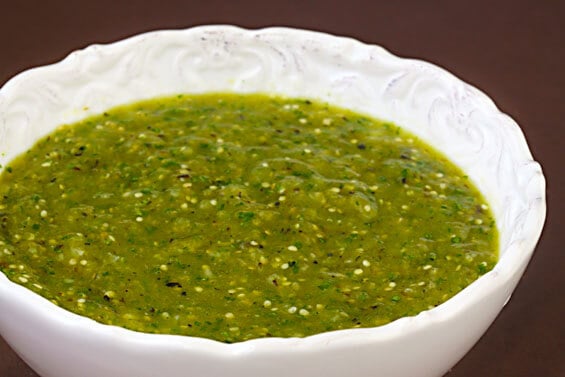 Tomatillo Salsa Verde | gimmesomeoven.com