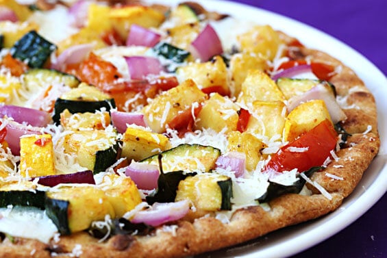 flatbread veggie-lovers pizza