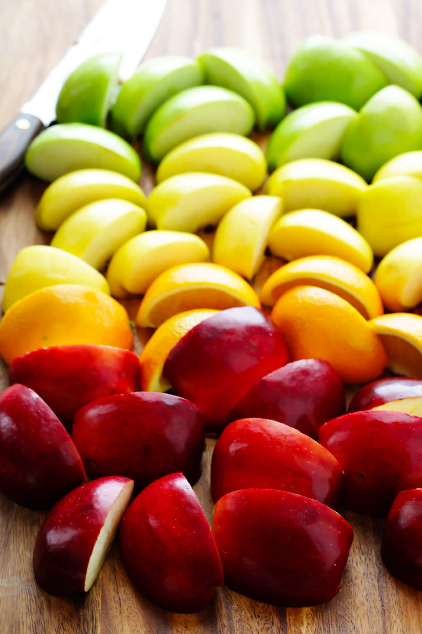 Rainbow of Apples and Oranges | Homemade Apple Cider Recipe