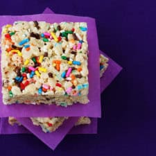 Cake Batter Rice Crispy Treats