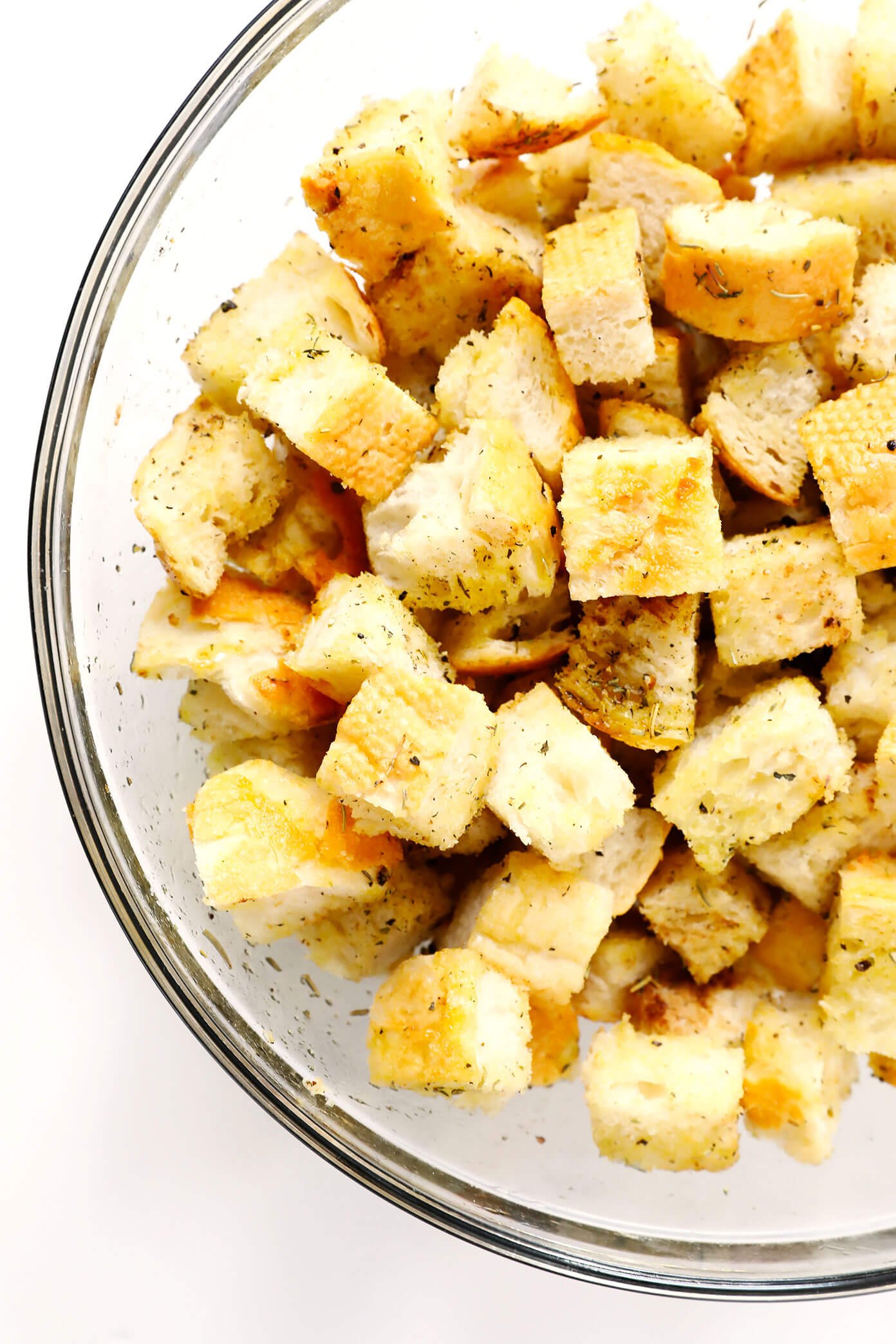 Croutons sales from bread