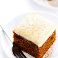 Pumpkin Bars with Cream Cheese Frosting