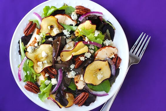 Fuji Apple Chicken Salad (Panera Bread Copycat) | gimmesomeoven.com #fall #recipe