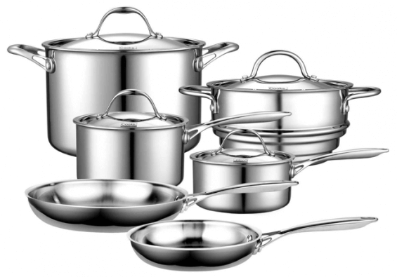 Cooks Standard 1.5 Quart Multi Ply Clad Stainless Steel Sauce Pan