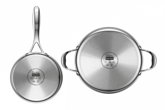 Cooks Standard 10 Piece Multi-Ply Clad Stainless Steel Cookware Set