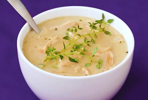 Roasted Garlic and Chicken Soup | gimmesomeoven.com