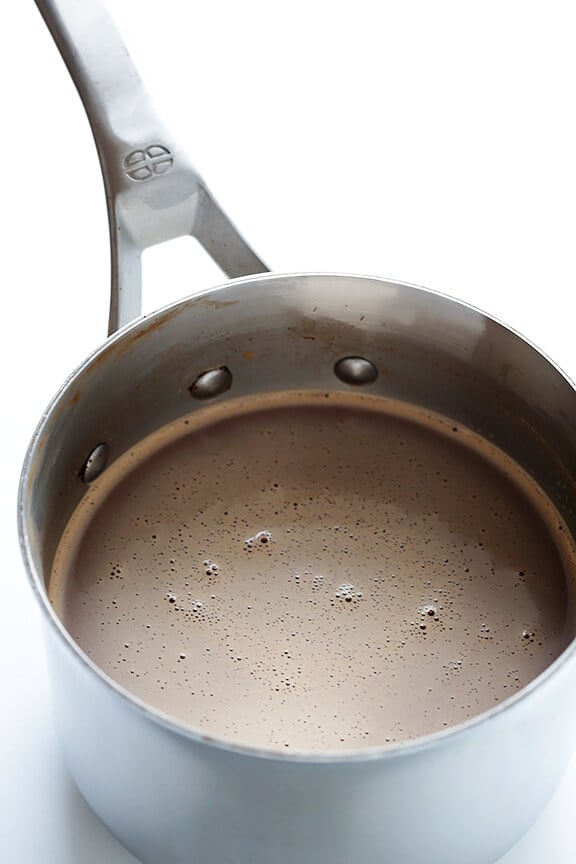 Nutella Hot Chocolate -- made delicious and easy with just 2 ingredients! | gimmesomeoven.com