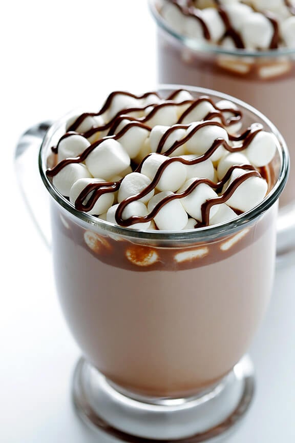 Nutella Hot Chocolate -- made delicious and easy with just 2 ingredients! | gimmesomeoven.com