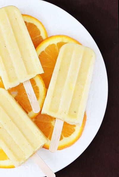 Pineapple Orange Banana Popsicles