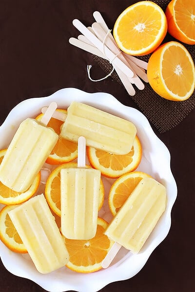 Pineapple Orange Popsicles - No Refined Sugar! - TSRI
