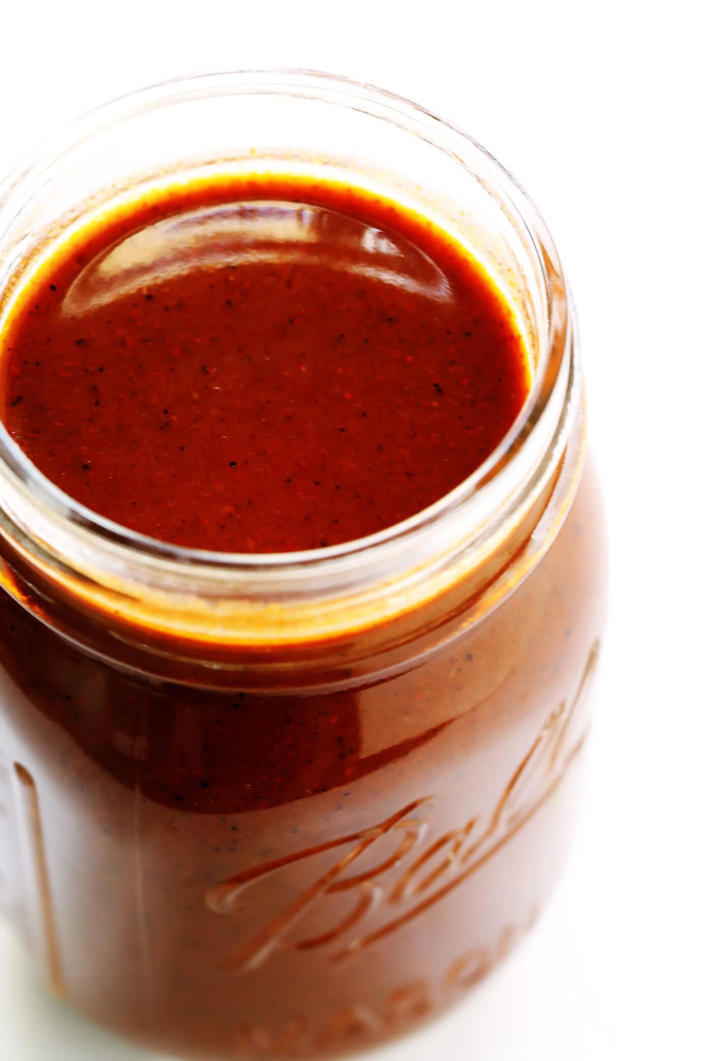 Jar of red enchilada sauce