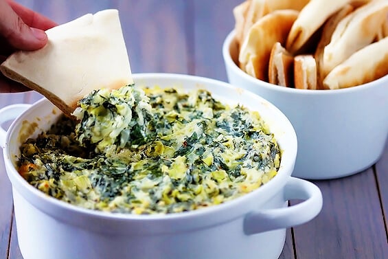Spinach-Artichoke Dip, Lunch & Dinner Menu