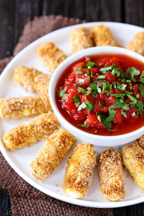 Baked Mexican Mozzarella Cheese Sticks