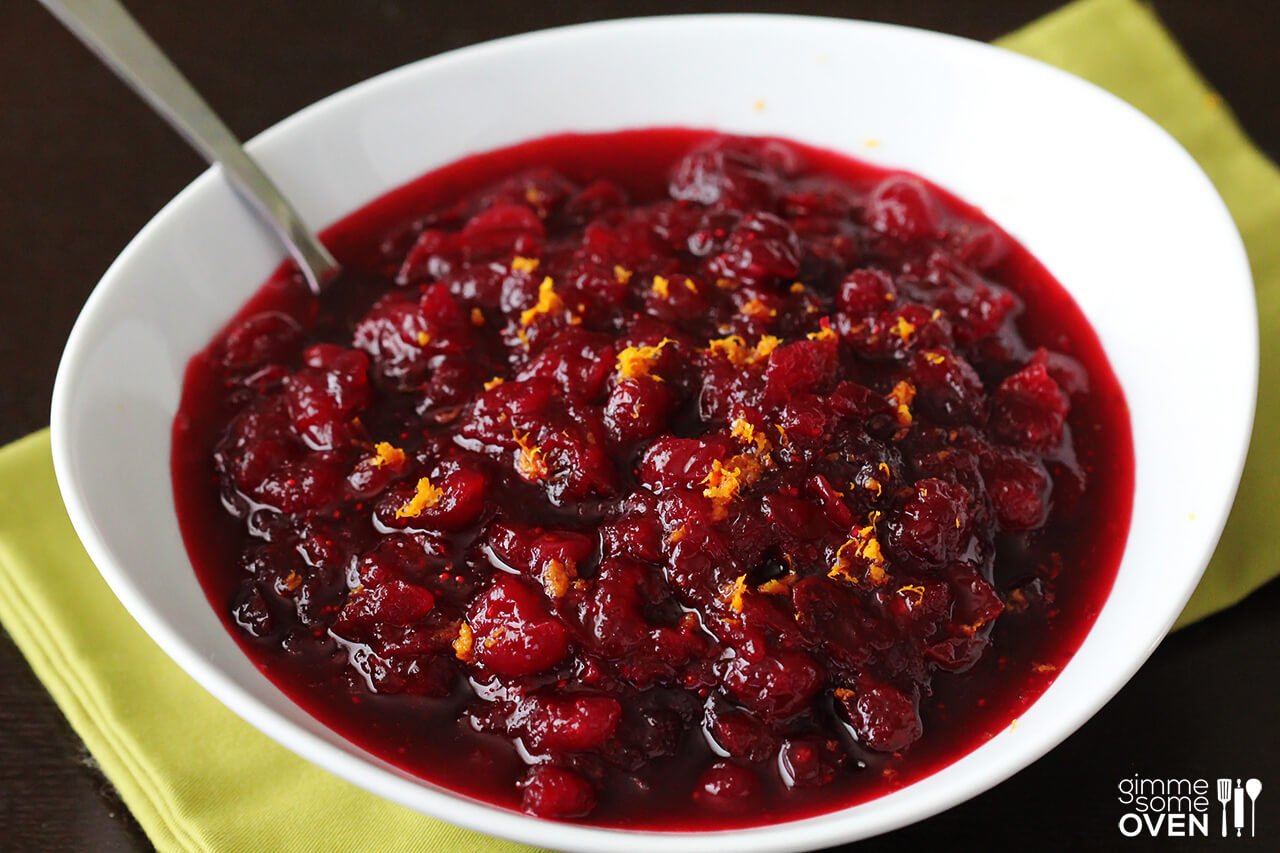 Orange Bourbon Cranberry Sauce