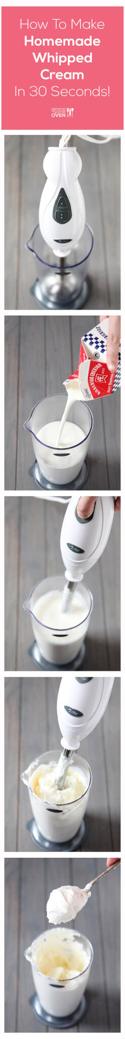How to Make Whipped Cream with an Immersion Blender 