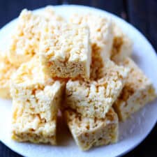 Coconut Oil Rice Krispie Treats
