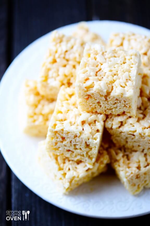 Coconut Oil Rice Krispie Treats | gimmesomeoven.com