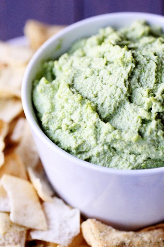 Ginger Wasabi Edamame Hummus | gimmesomeoven.com