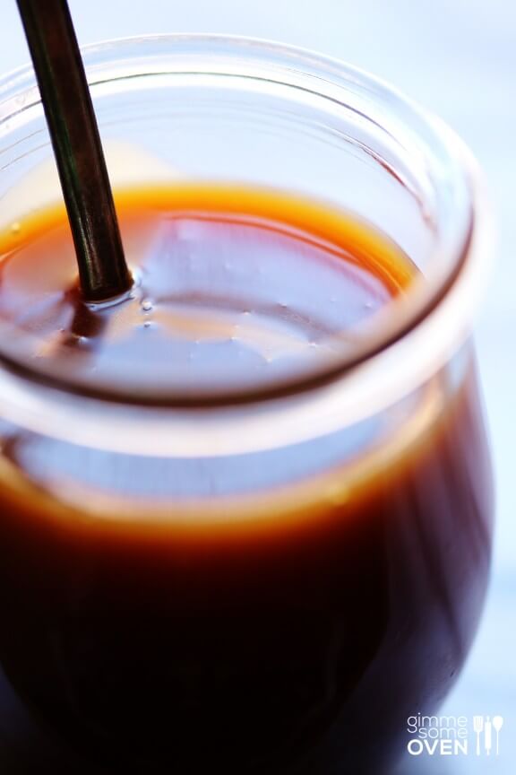 Microwave Caramel Sauce | gimmesomeoven.com