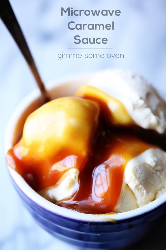 Microwave Caramel Sauce | gimmesomeoven.com