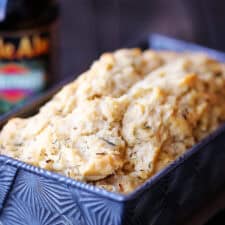 Whole Wheat Garlic Herb Beer Bread