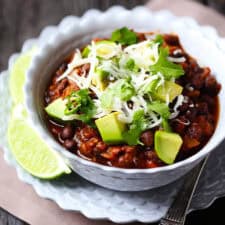 Smoky Black Bean Chili