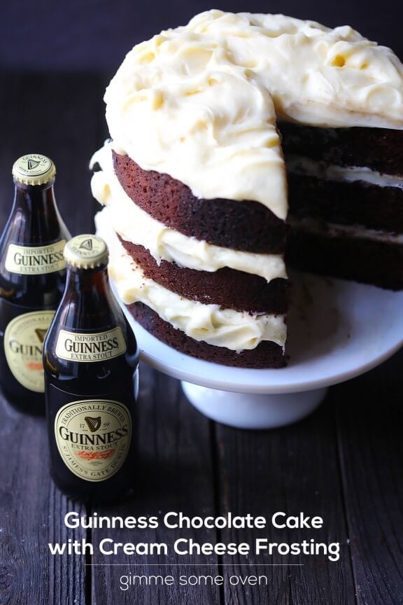 Guinness Chocolate Cake with Cream Cheese Frosting | gimmesomeoven.com