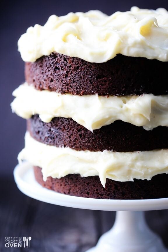 Guinness Chocolate Cake with Cream Cheese Frosting | gimmesomeoven.com