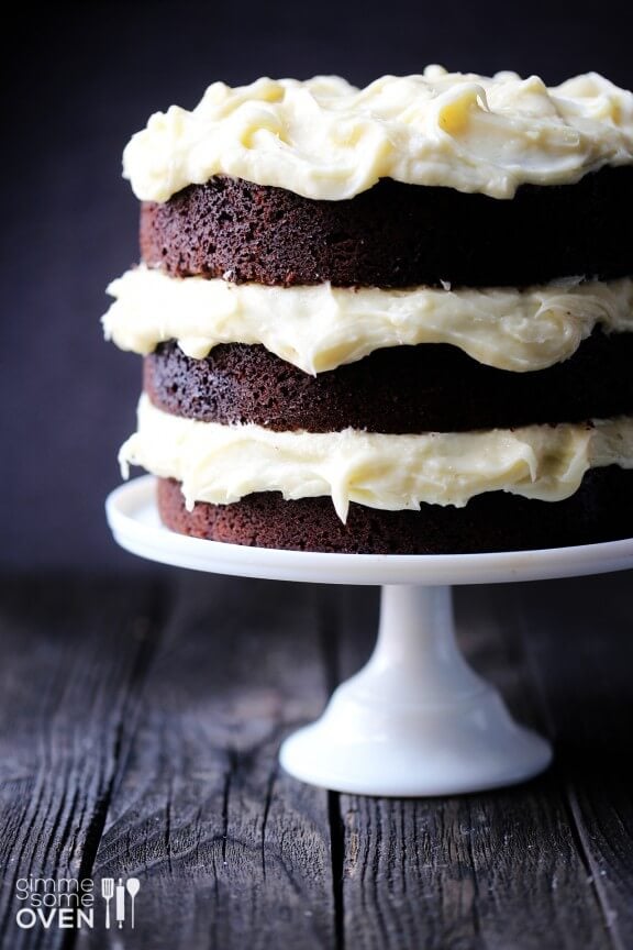 Guinness Chocolate Cake with Cream Cheese Frosting | gimmesomeoven.com