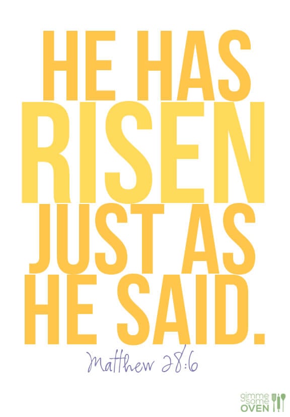 He Has Risen | gimmesomeoven.com